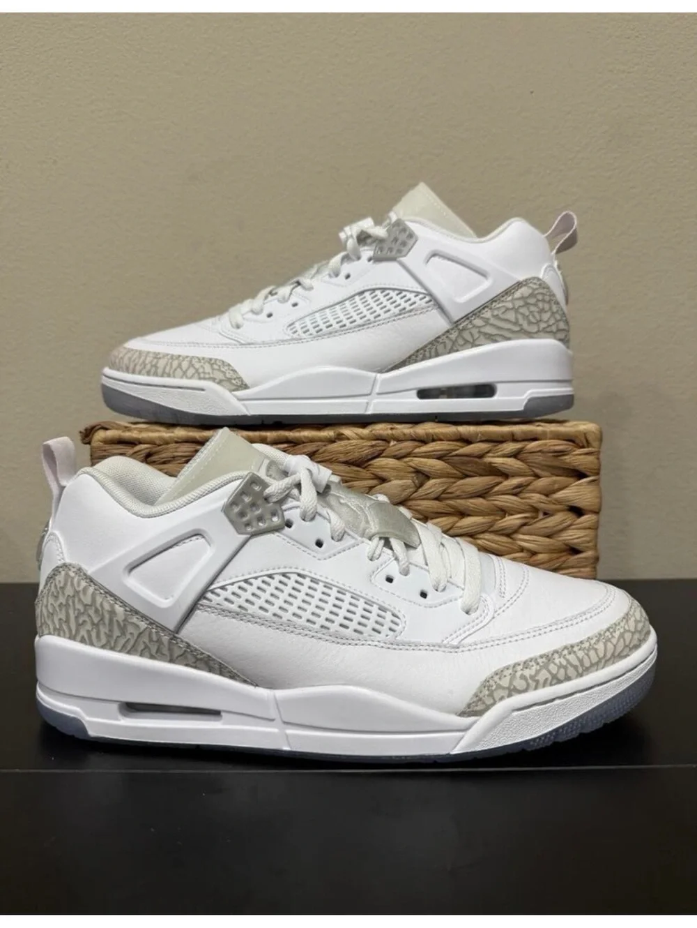 Size 8 - Air Jordan Spizike Low “White Neutral Grey”